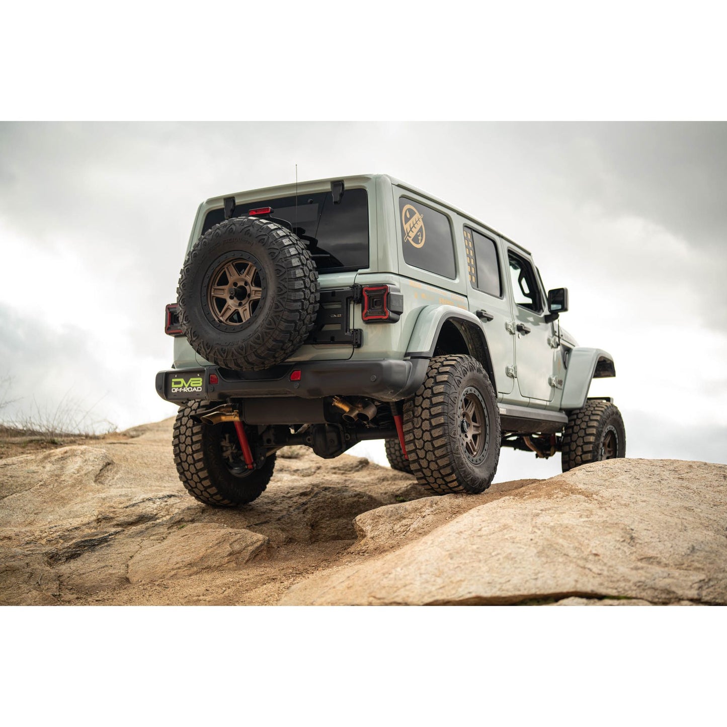DV8 OFF-ROAD | 2018 2025 Jeep Wrangler JL Spare Tire Carrier  | TCJL-15