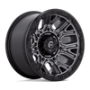 FUEL D825 TRACTION Matte Gunmetal W/ Black Ring