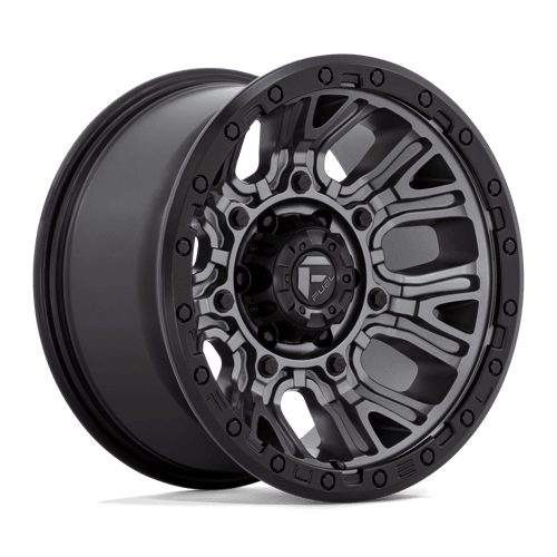 FUEL D825 TRACTION Matte Gunmetal W/ Black Ring