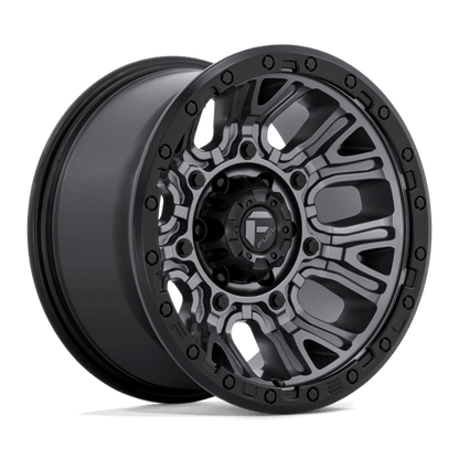 FUEL D825 TRACTION Matte Gunmetal W/ Black Ring