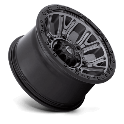 FUEL D825 TRACTION Matte Gunmetal W/ Black Ring