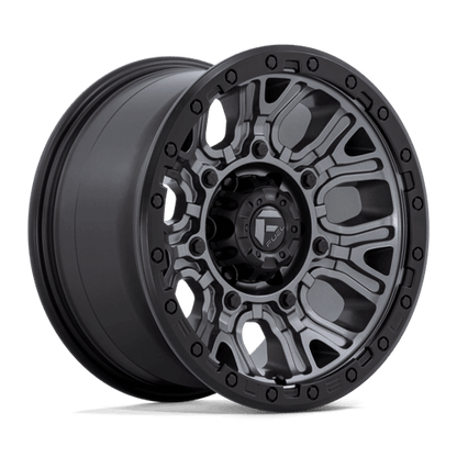 FUEL D825 TRACTION Matte Gunmetal W/ Black Ring