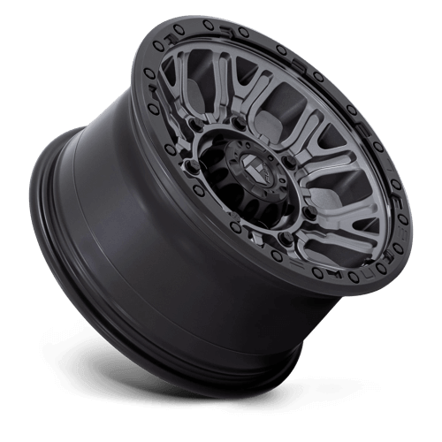 FUEL D825 TRACTION Matte Gunmetal W/ Black Ring