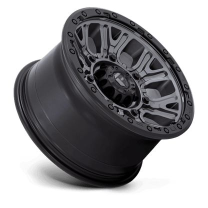 FUEL D825 TRACTION Matte Gunmetal W/ Black Ring