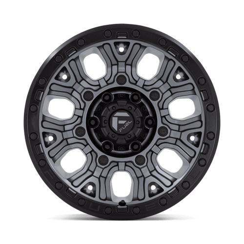 FUEL D825 TRACTION Matte Gunmetal W/ Black Ring