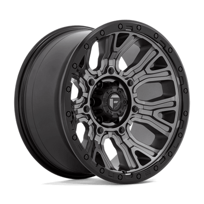 FUEL D825 TRACTION Matte Gunmetal W/ Black Ring