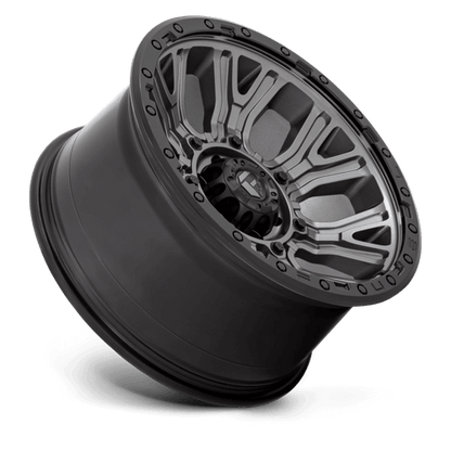 FUEL D825 TRACTION Matte Gunmetal W/ Black Ring