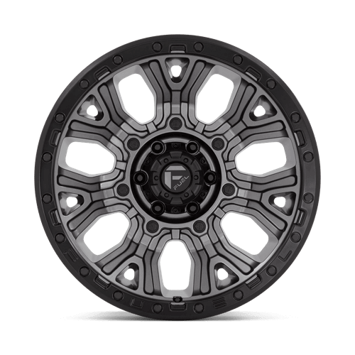 FUEL D825 TRACTION Matte Gunmetal W/ Black Ring