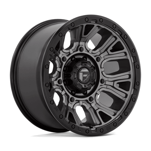 FUEL D825 TRACTION Matte Gunmetal W/ Black Ring