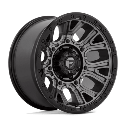 FUEL D825 TRACTION Matte Gunmetal W/ Black Ring