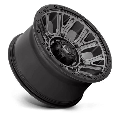 FUEL D825 TRACTION Matte Gunmetal W/ Black Ring