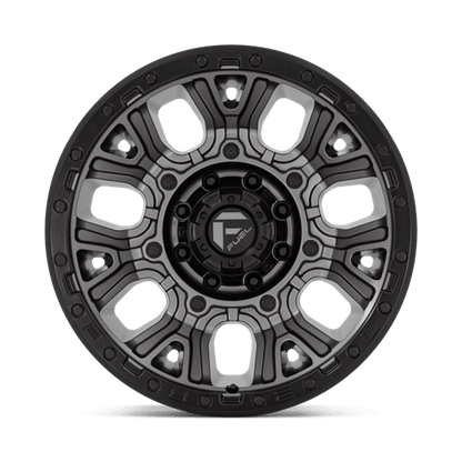 FUEL D825 TRACTION Matte Gunmetal W/ Black Ring