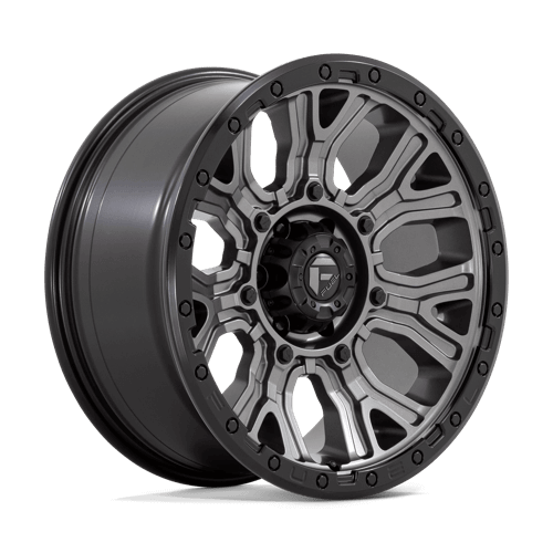 FUEL D825 TRACTION Matte Gunmetal W/ Black Ring