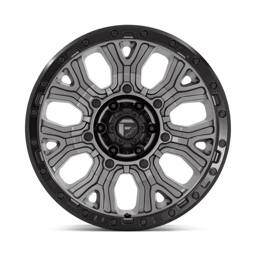 FUEL D825 TRACTION Matte Gunmetal W/ Black Ring