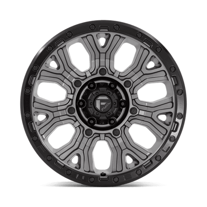 FUEL D825 TRACTION Matte Gunmetal W/ Black Ring