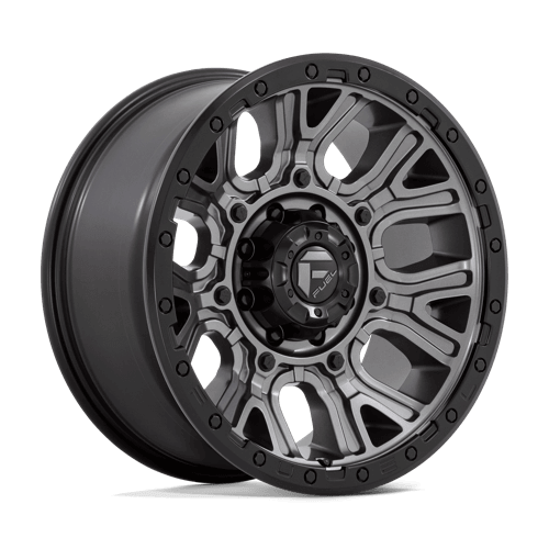 FUEL D825 TRACTION Matte Gunmetal W/ Black Ring