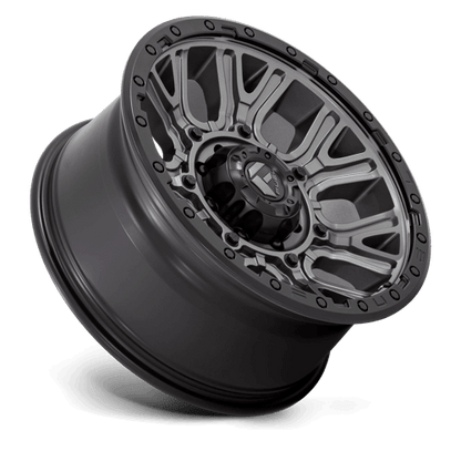 FUEL D825 TRACTION Matte Gunmetal W/ Black Ring