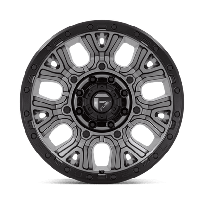 FUEL D825 TRACTION Matte Gunmetal W/ Black Ring
