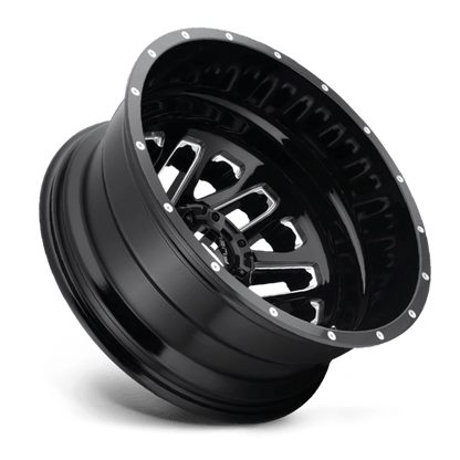 FUEL D581 TRITON DUALLY Gloss Black Milled