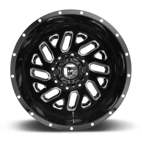 FUEL D581 TRITON DUALLY Gloss Black Milled