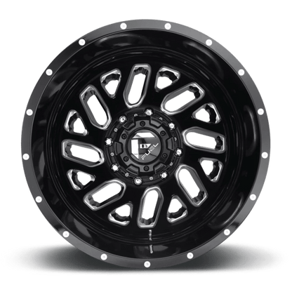 FUEL D581 TRITON DUALLY Gloss Black Milled