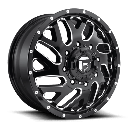 FUEL D581 TRITON DUALLY Gloss Black Milled