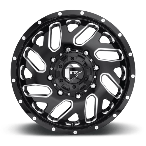 FUEL D581 TRITON DUALLY Gloss Black Milled