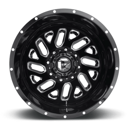 FUEL D581 TRITON DUALLY Gloss Black Milled