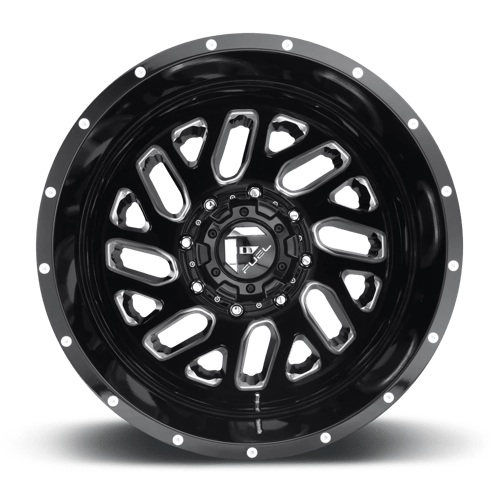FUEL D581 TRITON DUALLY Gloss Black Milled