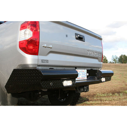 Fab Fours Black Steel Ranch Rear Bumper 2 Stage Black Powder Coated l TT07-T1550-1