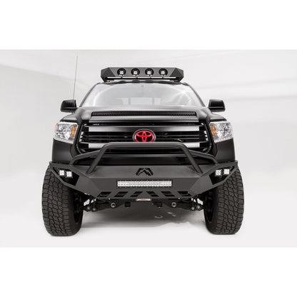 Fab Fours Vengeance Front Bumper 2 Stage Black Powder Coated Pre-Runner Guard l TT14-D2852-1