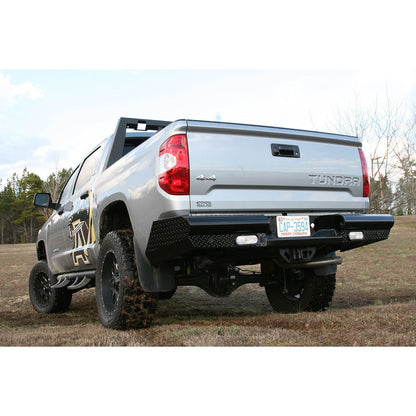 Fab Fours Black Steel Ranch Rear Bumper 2 Stage Black Powder Coated l TT14-T2850-1