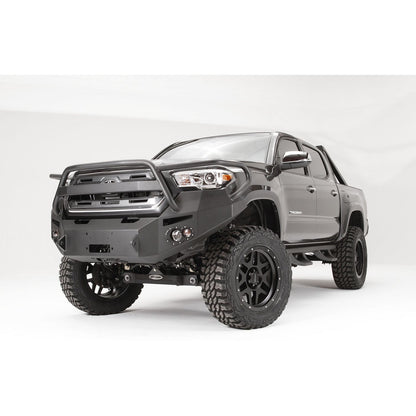 Fab Fours Premium Winch Front Bumper 2 Stage Black Powder Coated w/Grill Guard l TT16-B3650-1