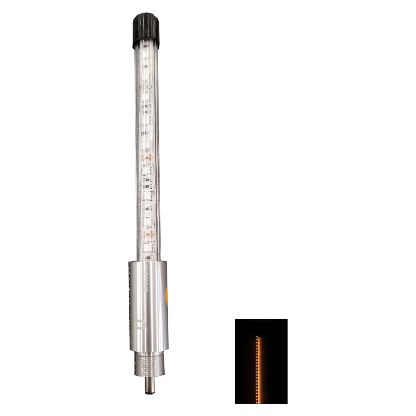 ENTHUZE|Screw On Top Led Light Only - Flashing Amber |ACTENTWHIPFLASH-A