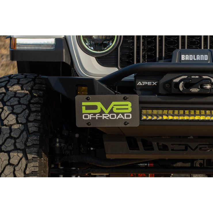 DV8 OFF-ROAD | Universal Quick Release D-Ring License Plate Mount | LPUN-01