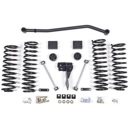 ZONE OFFROAD |  4" Box Kit for 07-2018 Jeep JK 4 Door Models (Shocks Not Included) ZONJ1411 parts and components layout.