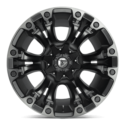 FUEL D851 VAPOR Matte Black Gray Tint