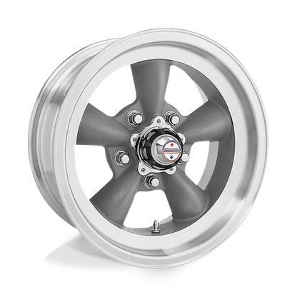 American Racing VN105 TORQ THRUST D Torq Thrust Gray W/ Mach Lip wheel
