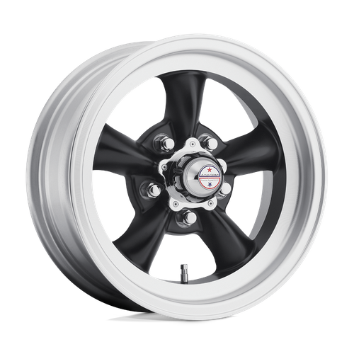 American Racing VN105 TORQ THRUST D Satin Black W/ Machined Lip wheel