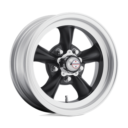 American Racing VN105 TORQ THRUST D Satin Black W/ Machined Lip wheel