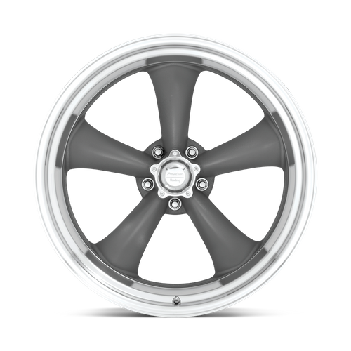 American Racing VN215 CLASSIC TORQ THRUST II Mag Gray W/ Machined Lip wheel