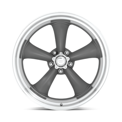 American Racing VN215 CLASSIC TORQ THRUST II Mag Gray W/ Machined Lip wheel
