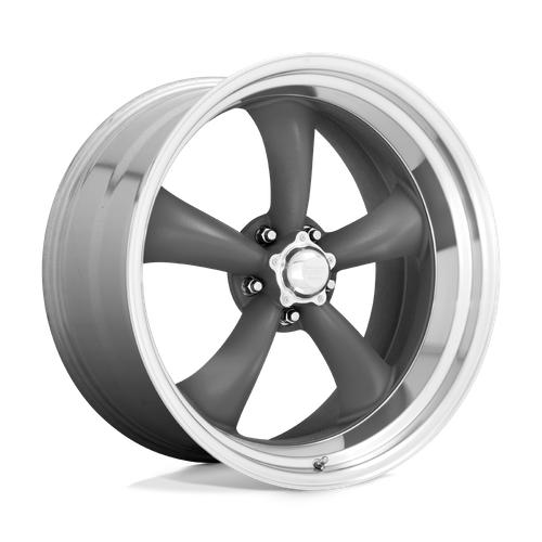 American Racing VN215 CLASSIC TORQ THRUST II Mag Gray W/ Machined Lip wheel