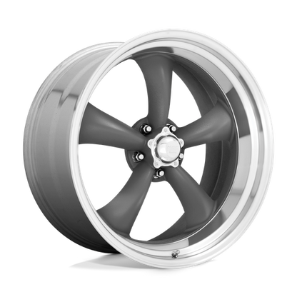 American Racing VN215 CLASSIC TORQ THRUST II Mag Gray W/ Machined Lip wheel