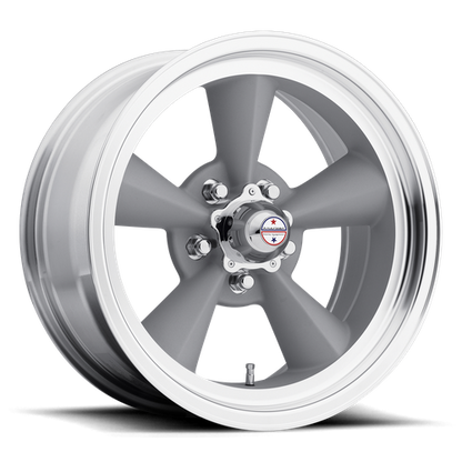 American Racing VN309 TT O Vintage Silver W/ Machined Lip wheel