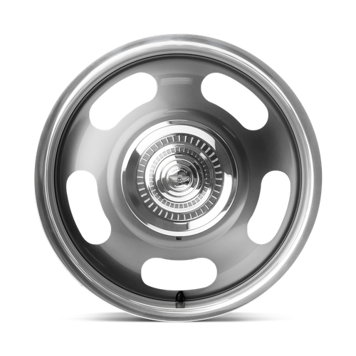 American Racing VN506 RALLY Mag Gray Center W/ Polished Lp wheel