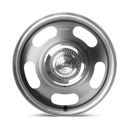 American Racing VN506 RALLY Mag Gray Center W/ Polished Lp wheel