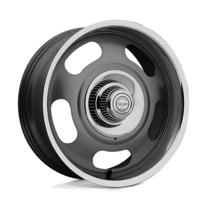 American Racing VN506 RALLY Mag Gray Center W/ Polished Lp wheel