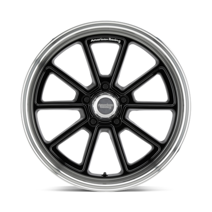 American Racing VN510 DRAFT Gloss Black W/ Diamond Cut Lip wheel