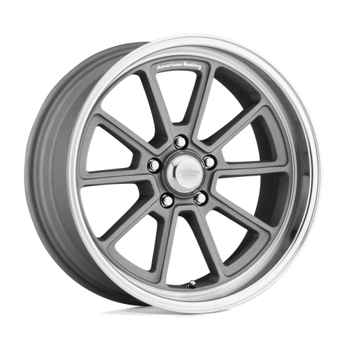 American Racing VN510 DRAFT Vintage Silver W/ Diamond Lip wheel